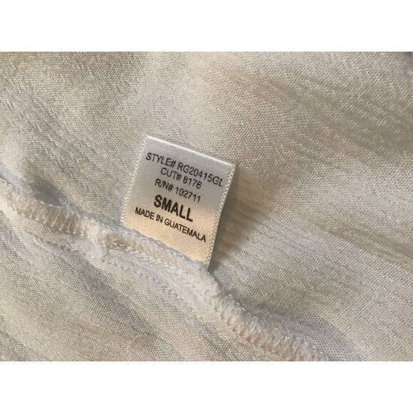 GIBSON- Womens White and Lake a lie Embroidered Ruffle Sleeve Top Size Small - Picture 7 of 8